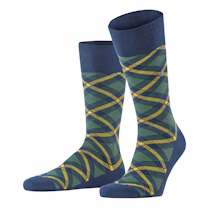 Burlington Herensokken Tartan Marine