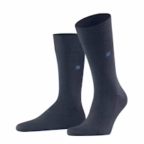 Burlington Herensokken Leeds Dark Blue Melange