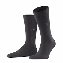 Burlington Herensokken Leeds Asphalt Melange