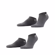 Burlington Heren Sneakersokken Everyday 2-Pack Antraciet