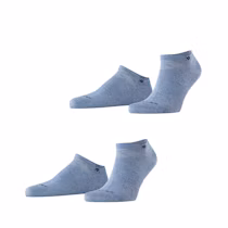 Burlington Heren Sneakersokken Everyday 2-Pack Denim