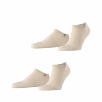 Burlington Heren Sneakersokken Everyday 2-Pack Sand