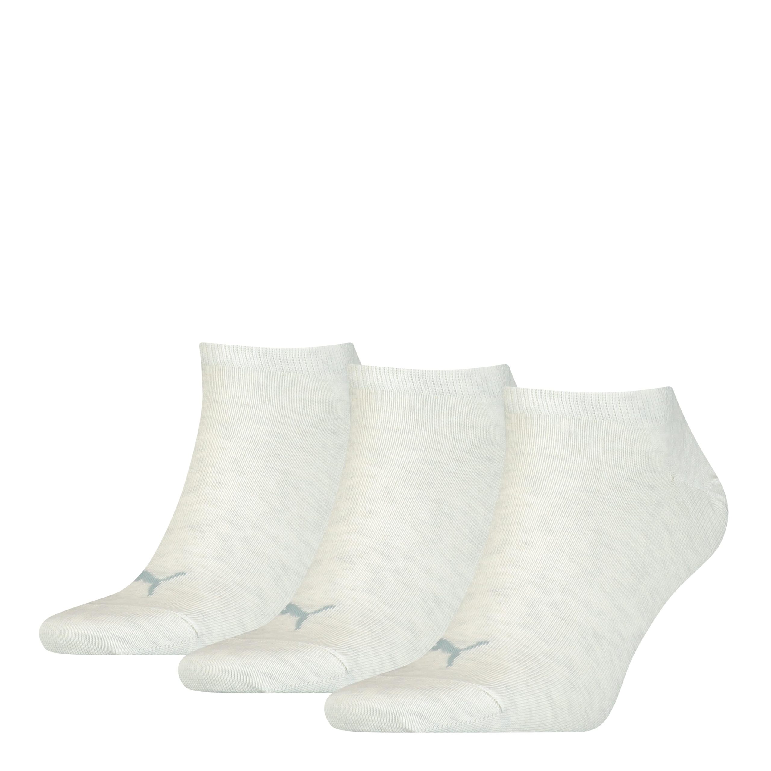 PUMA Sneakersokken Unisex 3-Pack Oatmeal