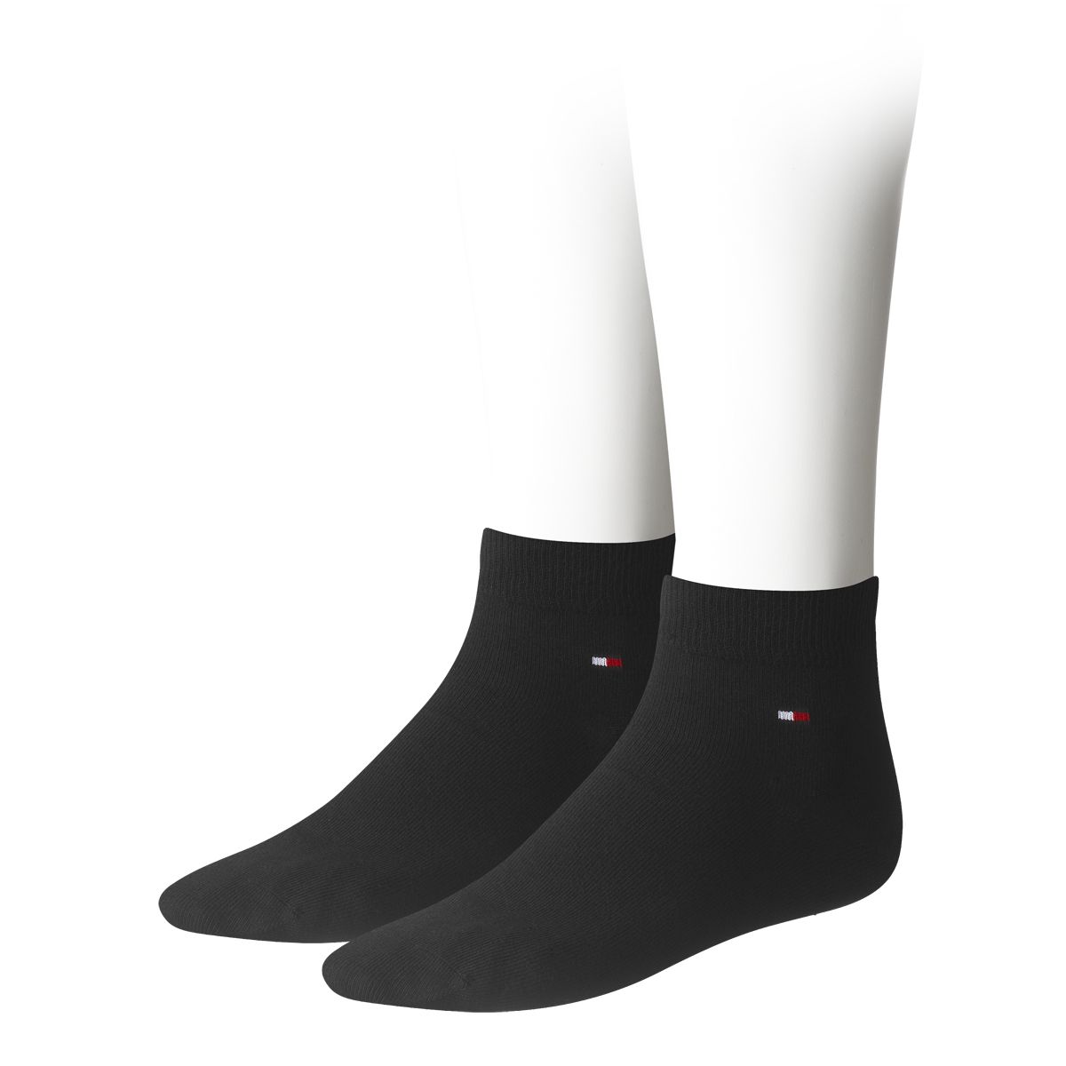 Tommy Hilfiger Quartersokken Heren 2-Pack Zwart