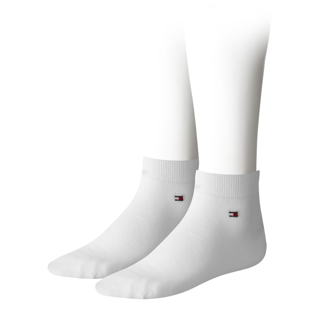 Tommy Hilfiger Quartersokken Heren 2-Pack Wit