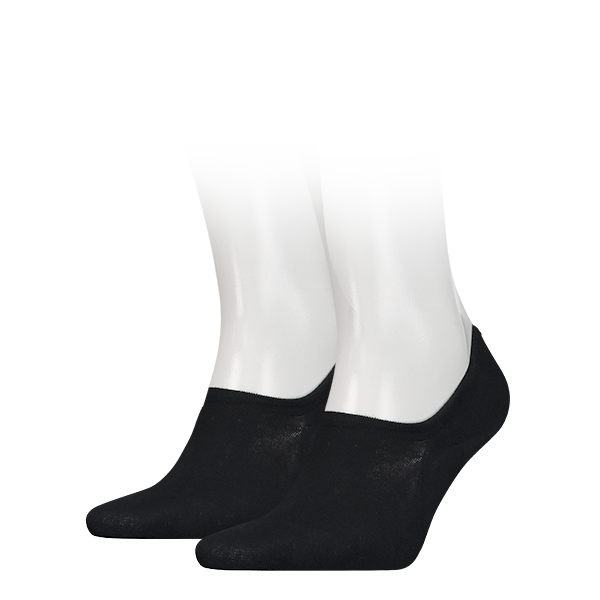 Tommy Hilfiger Heren Footies High Cut 2-Pack Zwart