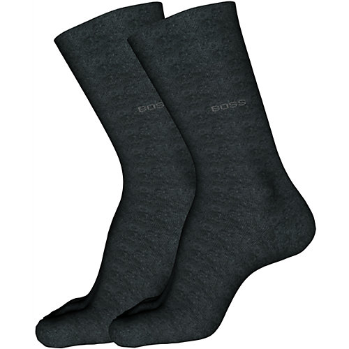 Hugo Boss Herensokken Classic 2-Pack Antraciet