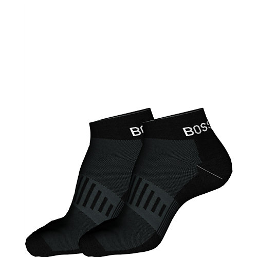 Hugo Boss Heren Sneakersokken Sport 2-Pack zwart