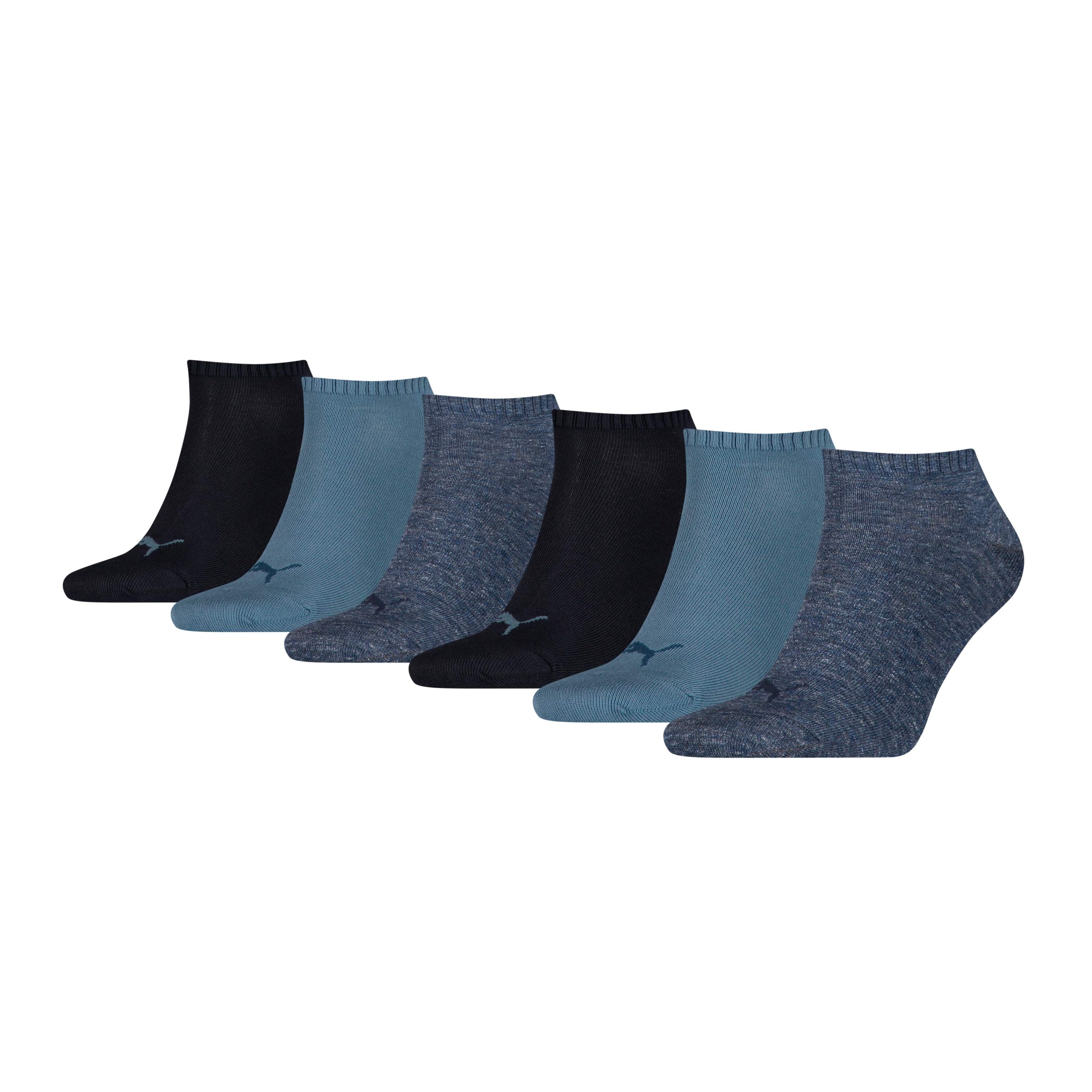 PUMA Sneakersokken Unisex 6-Pack Blue Combo