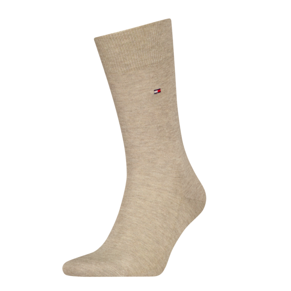 Tommy Hilfiger Herensokken Premium Silk & Cashmere Light Beige Melange