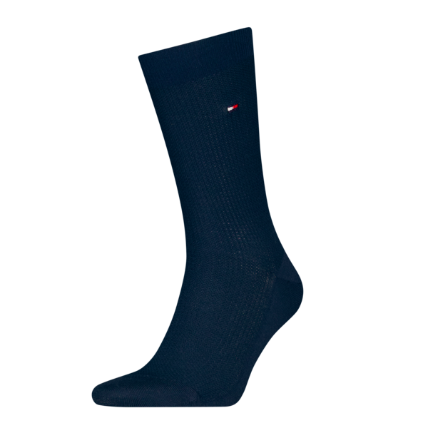 Tommy Hilfiger Herensokken Premium Basket Wool Dark Navy