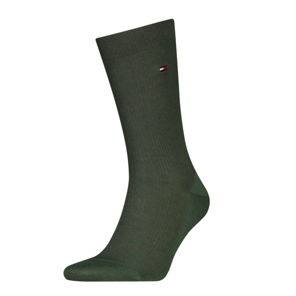 Tommy Hilfiger Herensokken Premium Basket Wool Uniform Green