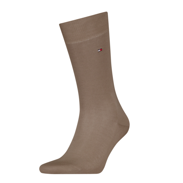 Tommy Hilfiger Herensokken Premium Fil D'ecosse Taupe