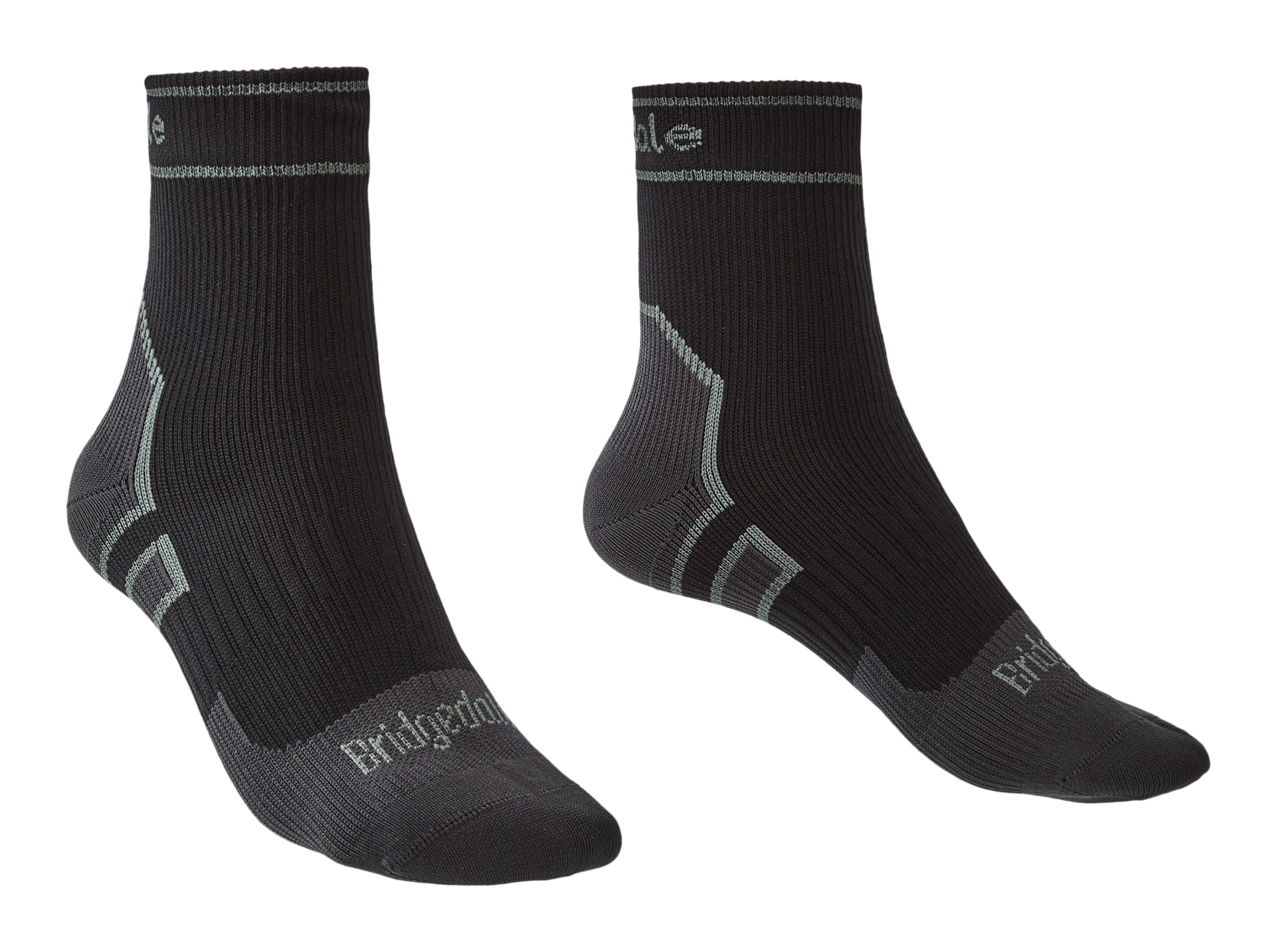 Bridgedale Unisex Stormsock Allround Sportsokken Zwart (100% waterdicht)
