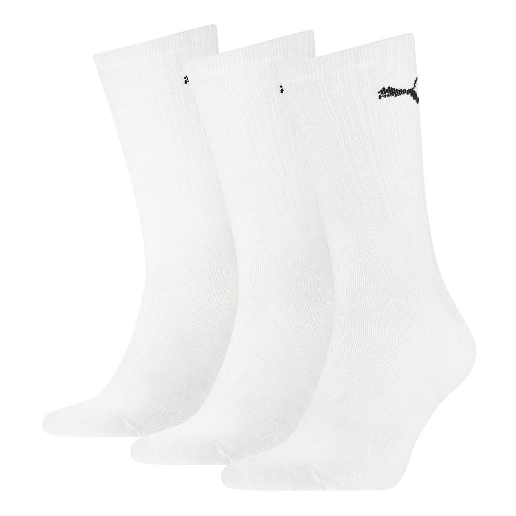 PUMA Unisex Sportsokken 3-Pack Wit