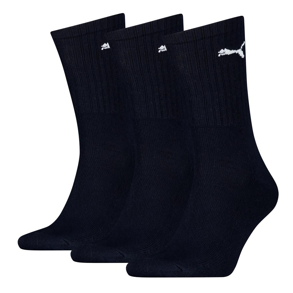 PUMA Unisex Sportsokken 3-Pack Dark Navy