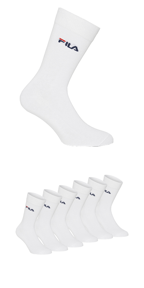 FILA Unisex sokken Classic 3-Pack Wit