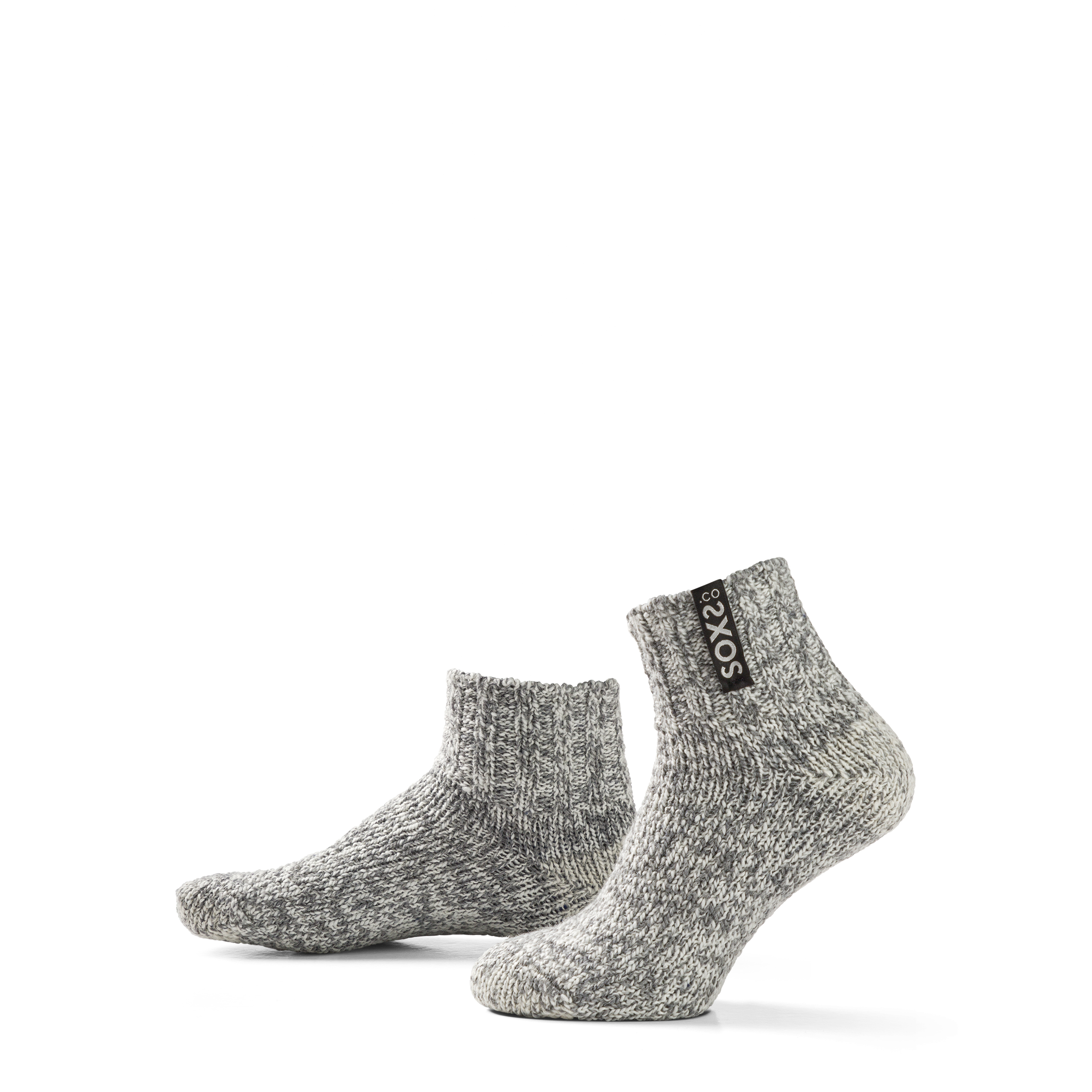 SOXS Herensokken Jet Black Low Grey