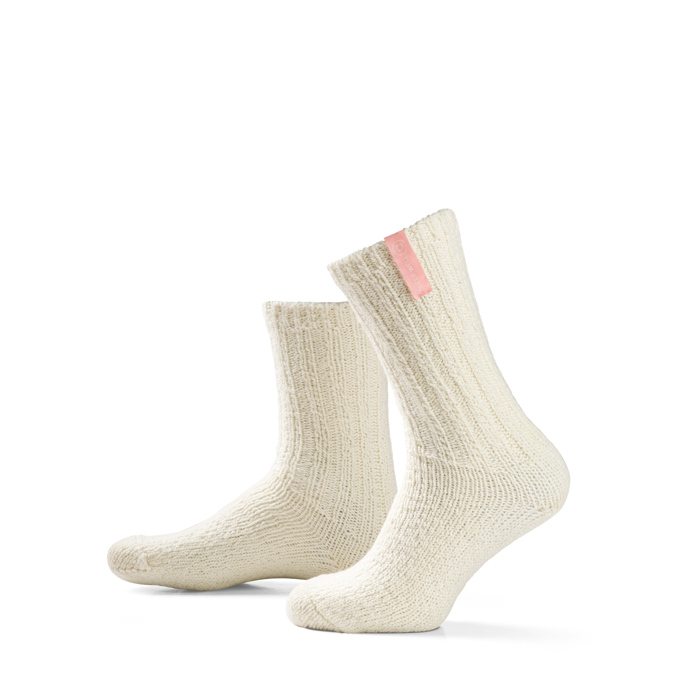 SOXS Unisex Slaapsokken Medium Off White