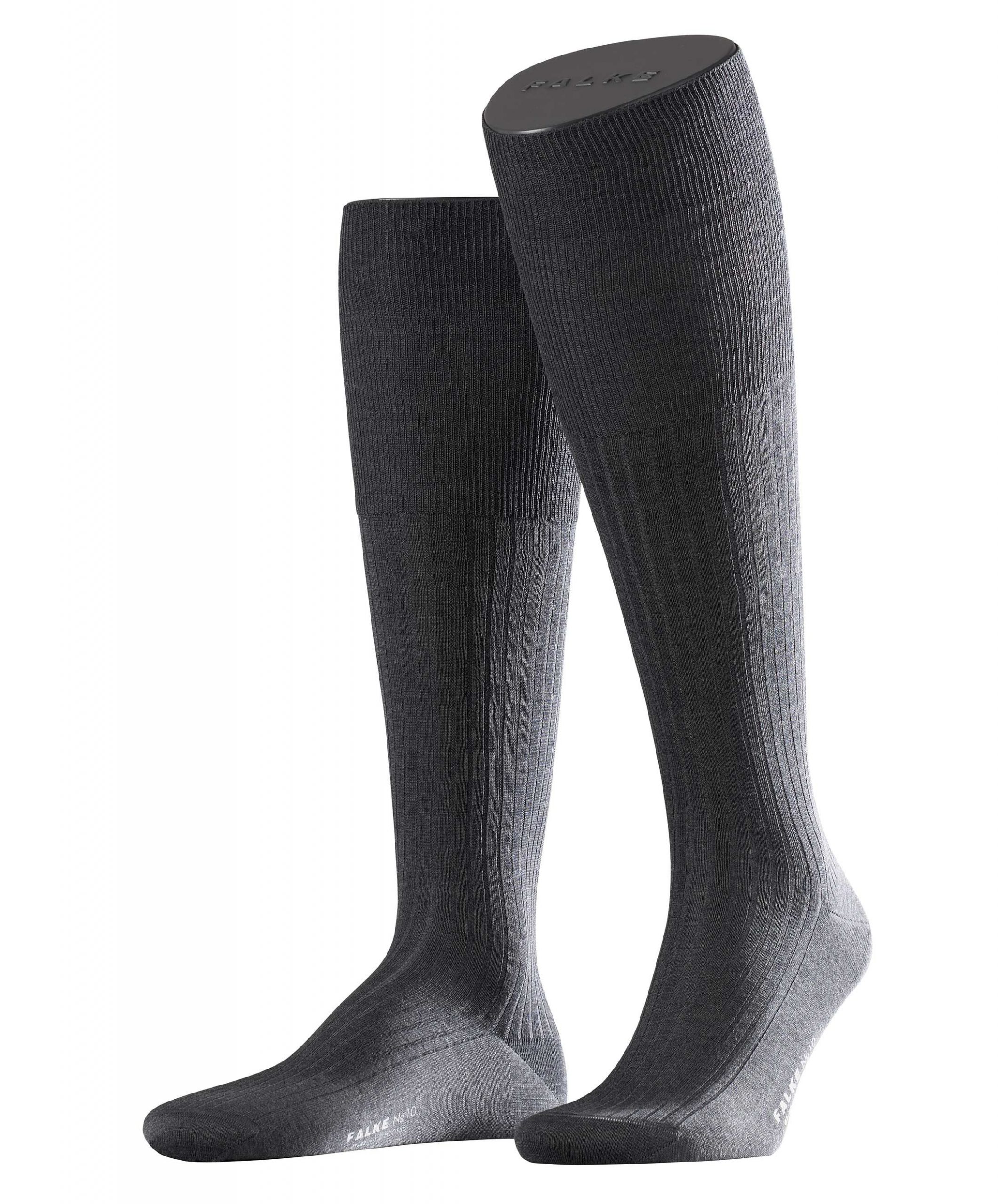 FALKE Heren Kniekous No.10 Kh Antraciet