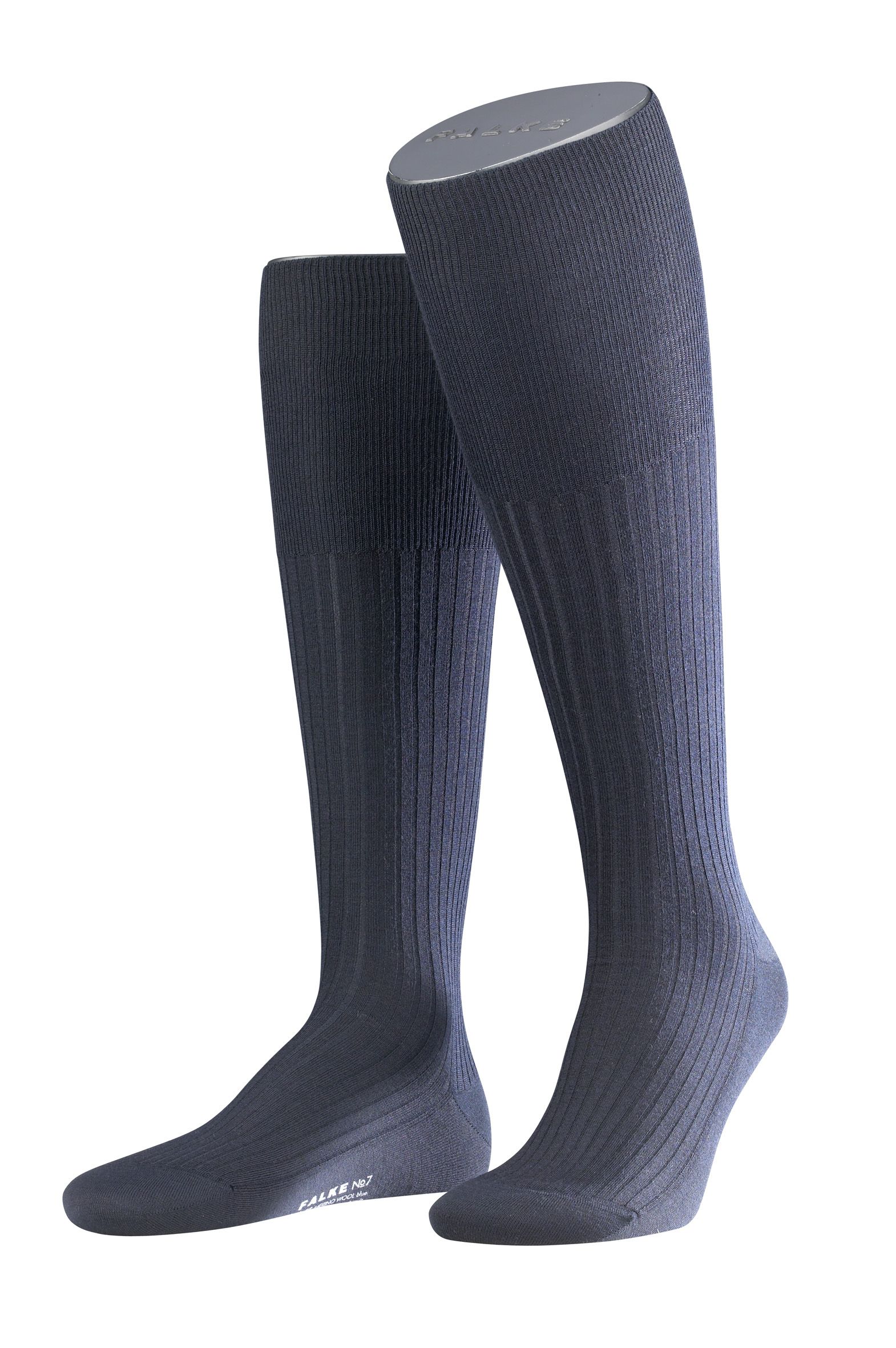 FALKE Heren Kniekous No.7 Kh Dark Navy