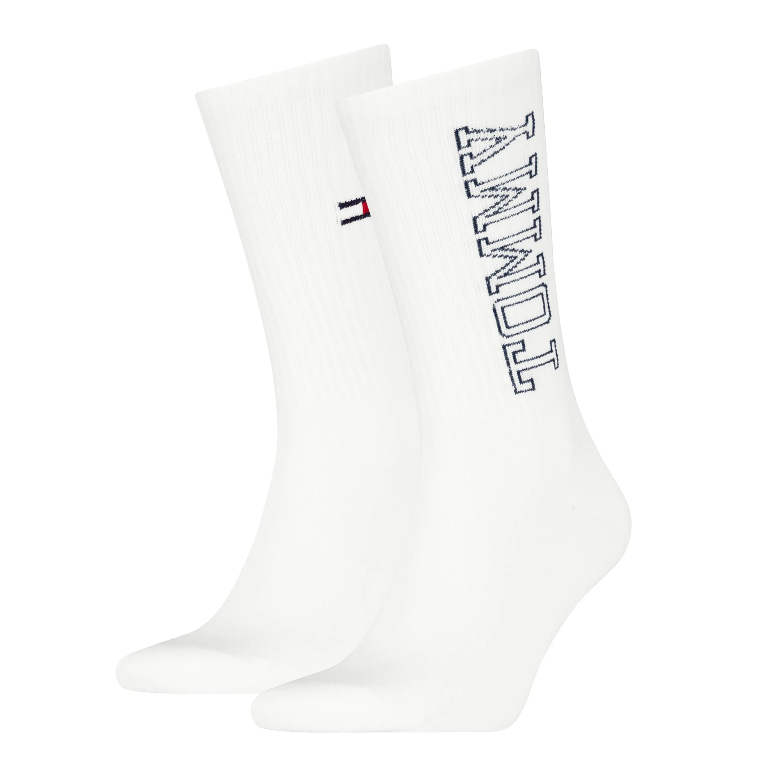 Tommy Jeans Unisex Sportsokken Tommy 2-Pack Wit