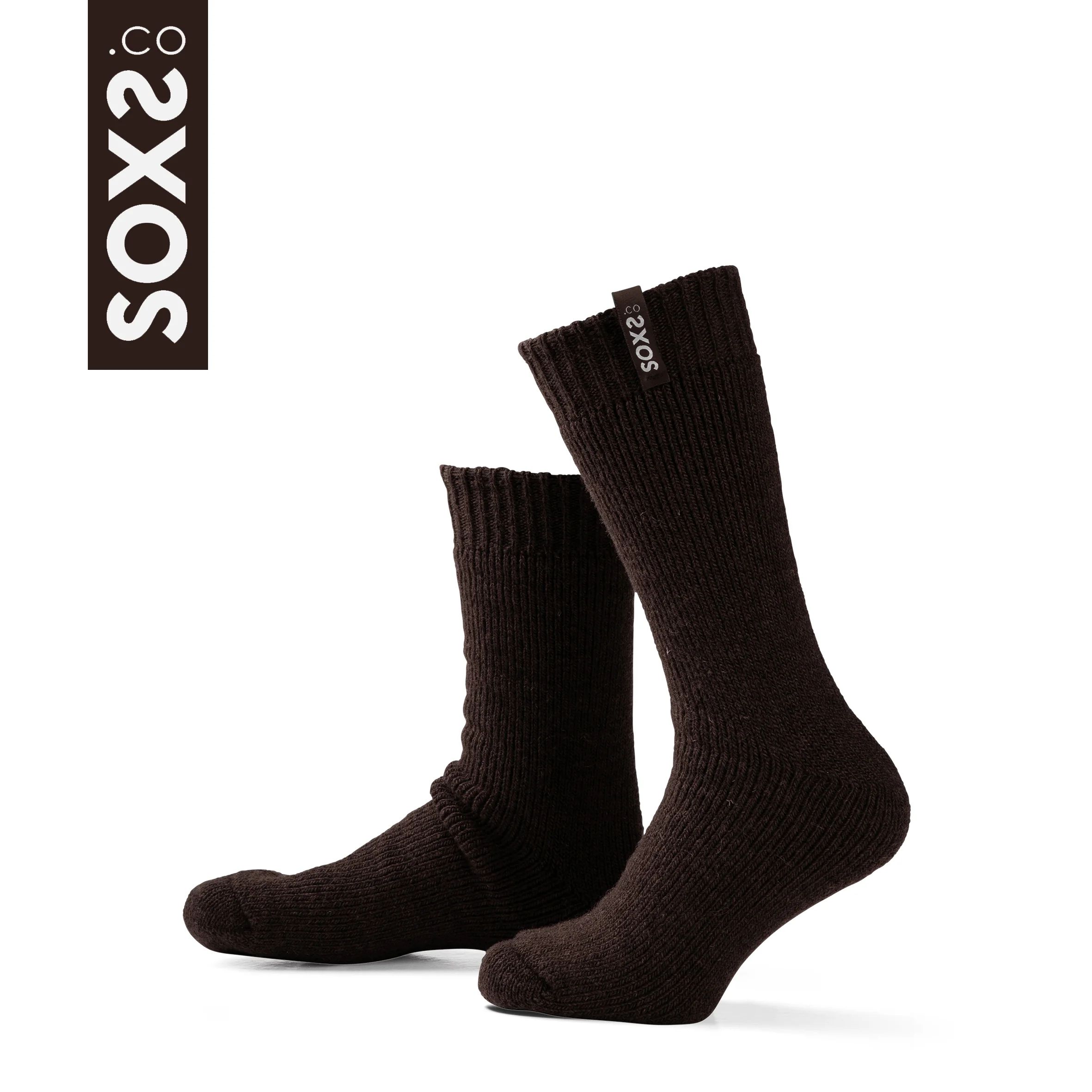 SOXS Unisex Sokken Cold Proof Medium Dark Earth