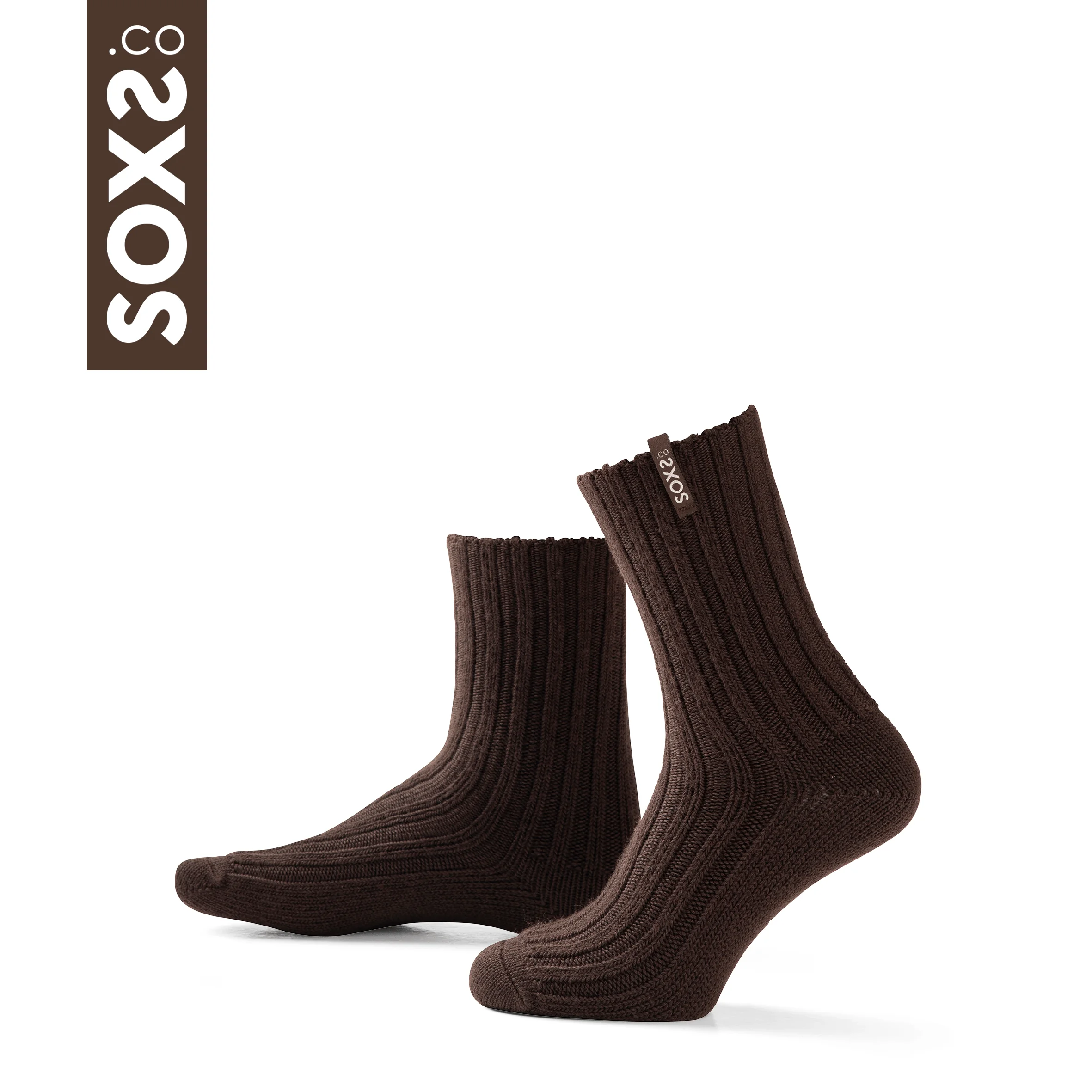 SOXS Unisex Sokken Streetwear Seal Brown