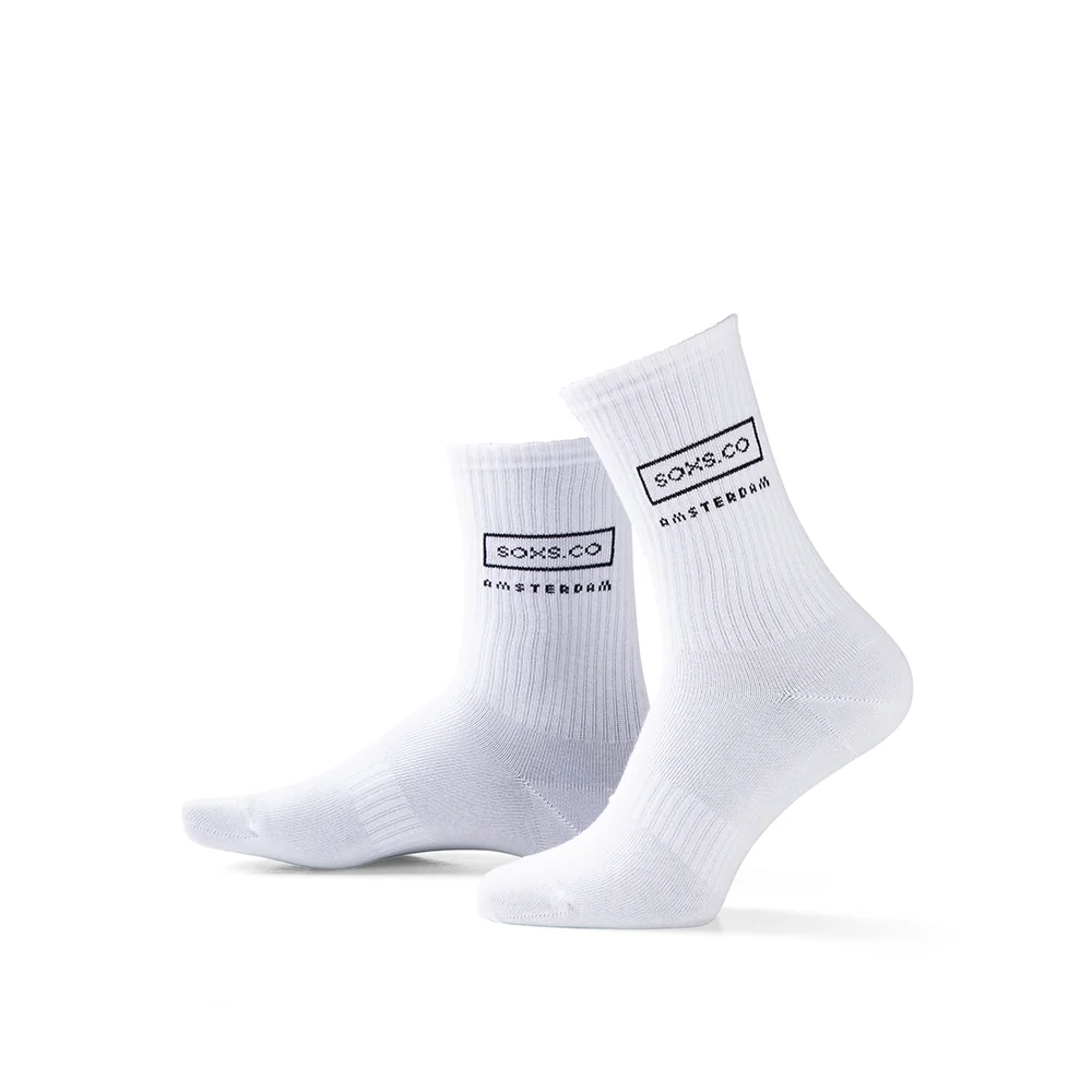 SOXS Unisex Sportsokken Wit