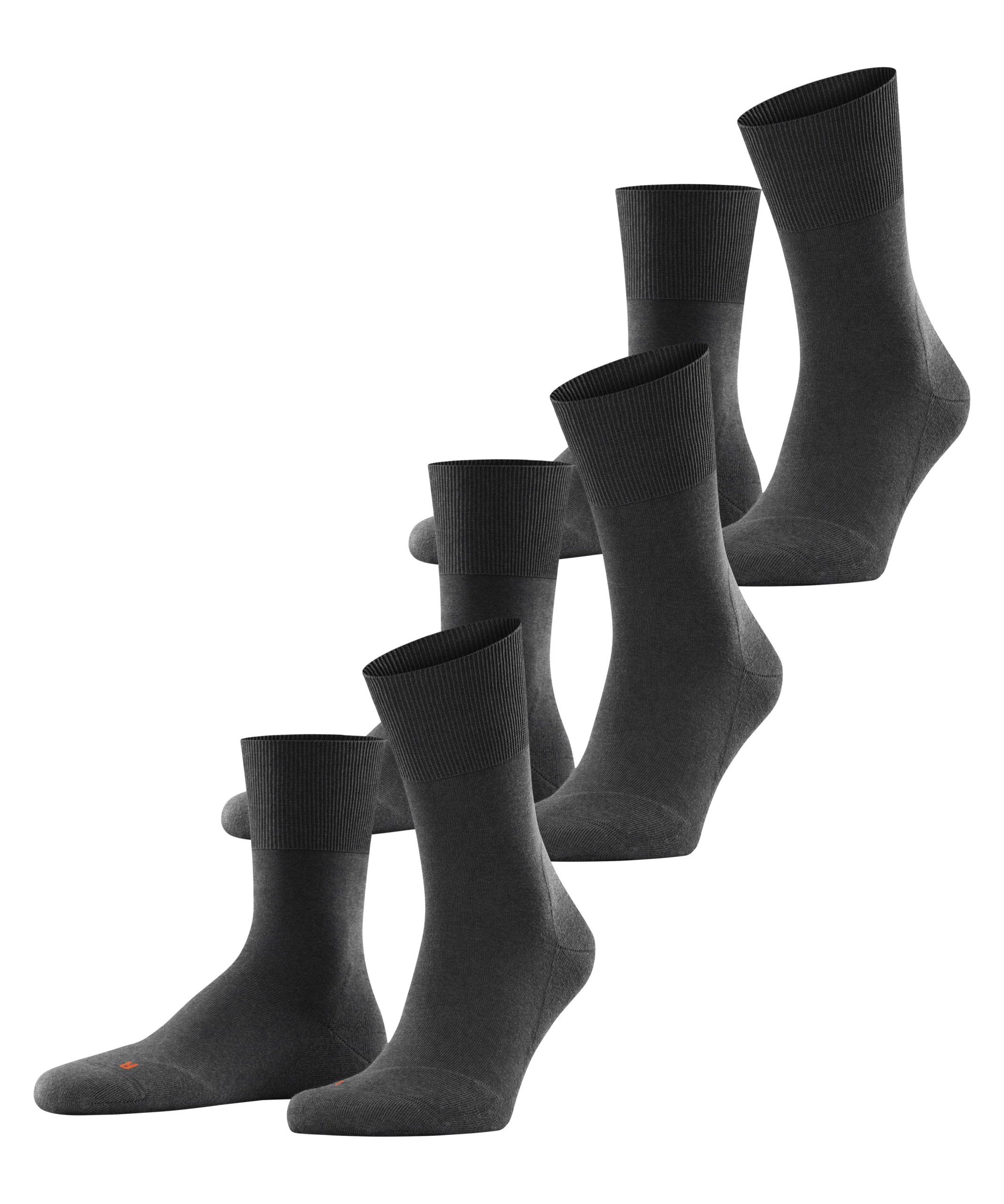 FALKE Unisex Hardloopsokken Run 3-pack Dark Grey