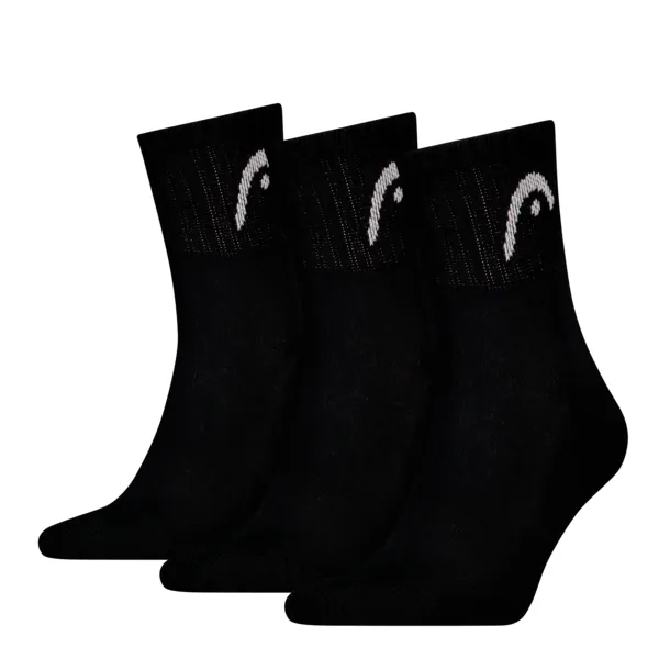 HEAD Unisex Sportsokken Short 3-Pack Zwart