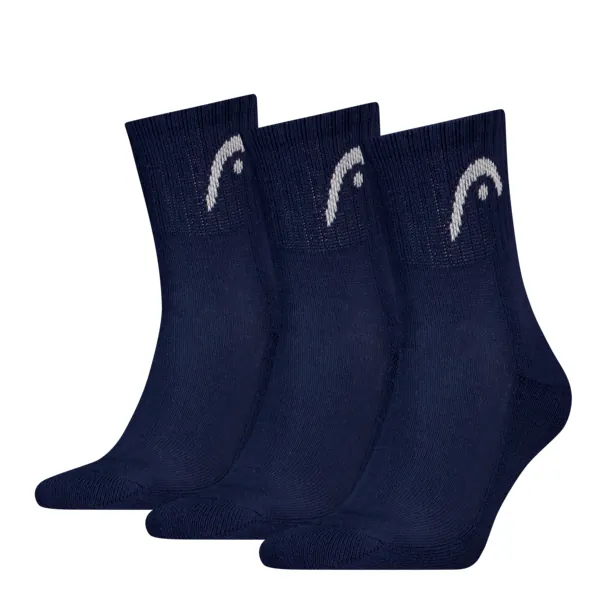 HEAD Unisex Sportsokken Short 3-Pack Donkerblauw