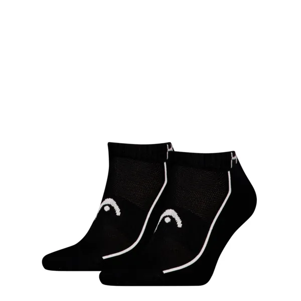 HEAD Unisex Sneakersokken Performance 2-Pack Zwart