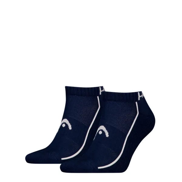 HEAD Unisex Sneakersokken Performance 2-Pack Donkerblauw