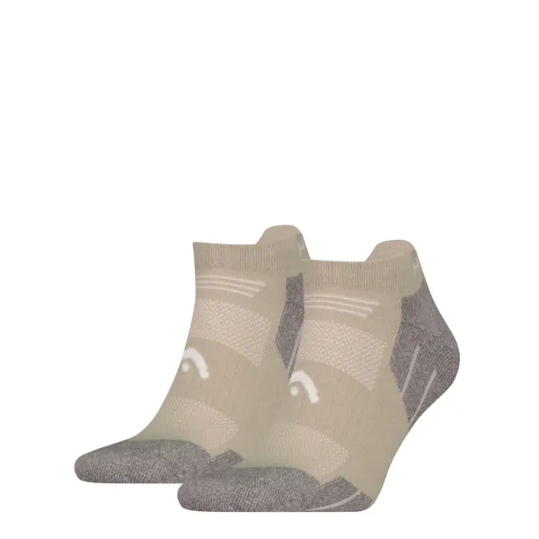 HEAD Unisex Sneaker Wandelsokken 2-Pack Taupe